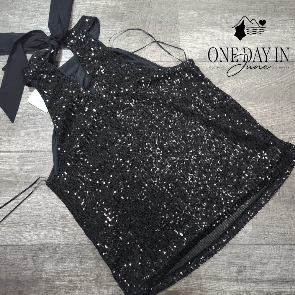 Cupio Sequin Sleeveless Top Size M - Picture 6 of 6